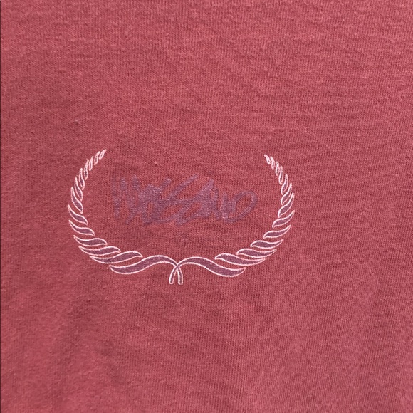 Vintage Messino Orange Red Logo Graphic Short Sleeve Tee Shirt - Picture 2 of 7